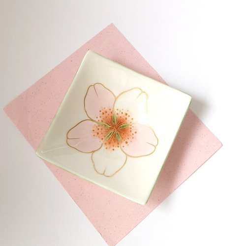 陶あん 大皿 飾り皿 桜 陶あん大皿飾り皿桜