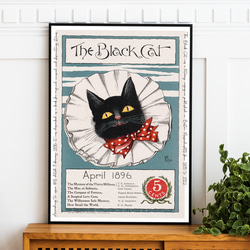 アートポスター ヴィンテージポスター 猫 ネコ L判 ハガキ 2L判 A4 A3 B3 インテリアポスター 1枚目の画像