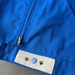 1点もの希少　老舗AU MOLINEL ワークジャケット　帯パッチワーク　着物リメイク 11枚目の画像