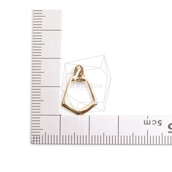 ERG-2396-G【2個入り】CZロンバスピアス/CZ Rhombus Post Earring 5枚目の画像