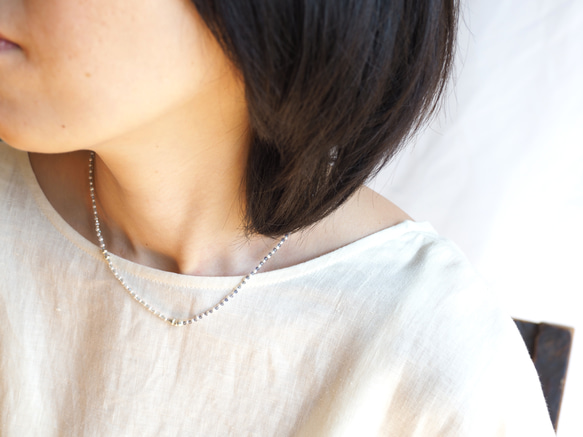 -Pearl・Iolite・Labradorite- mantel necklace 7枚目の画像
