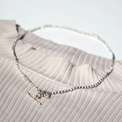 -Pearl・Iolite・Labradorite- mantel necklace 2枚目の画像