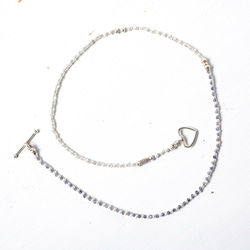 -Pearl・Iolite・Labradorite- mantel necklace 6枚目の画像