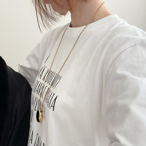 SALE 70cm ドロップロングネックレス サージカルステンレス ネックレス