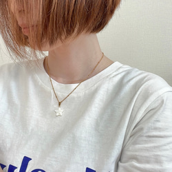 セット〖 夏を楽しむネックレス 〗ターコイズ シェル サージカルステンレス レイヤード 重ね付け 3枚目の画像