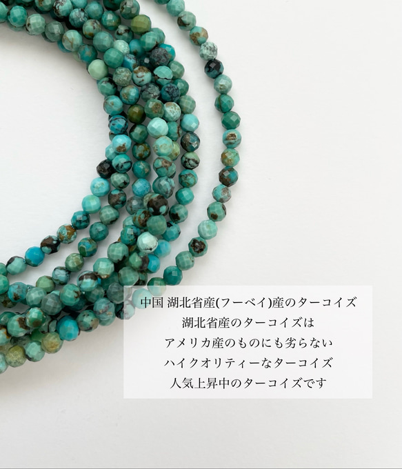 セット〖 夏を楽しむネックレス 〗ターコイズ シェル サージカルステンレス レイヤード 重ね付け 5枚目の画像