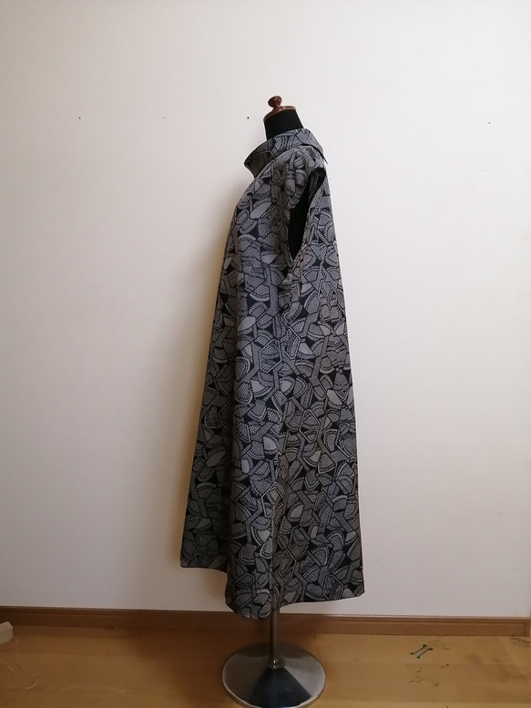 SOLD　着物リメイク　ワンピース　紬 