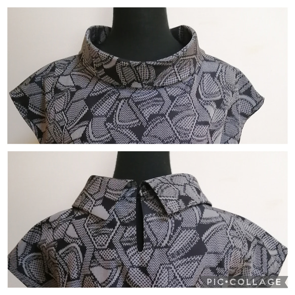 SOLD　着物リメイク　ワンピース　紬 