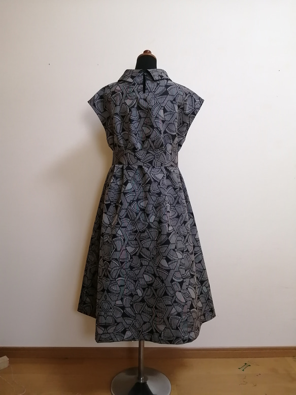 SOLD　着物リメイク　ワンピース　紬 