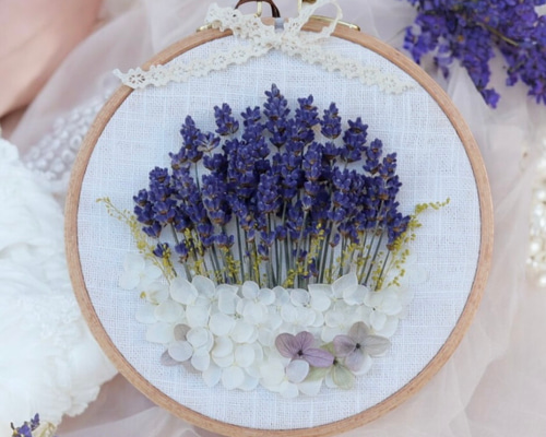 富良野のラベンダー畑の小さな壁かざり/ポプリとしても（無料ギフト