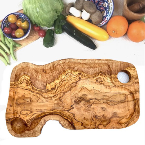 ◇オリーブの木 個性あふれる1点もの どちらも表の顔なんです 溝付き  