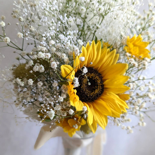 カスミソウ ドライフラワーアレンジメント 6本⇒6g〈No.31〉 カスミソウ ドライフラワーアレンジメント 6本⇒6g〈No.31〉 2025年版