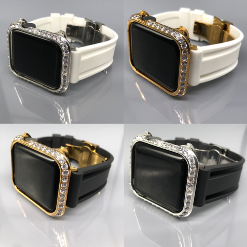 AppleWatchカバー 保護 ケース アップルウォッチ ゴールド