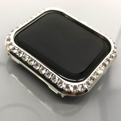 AppleWatchカバー 保護 ケース アップルウォッチ シルバー