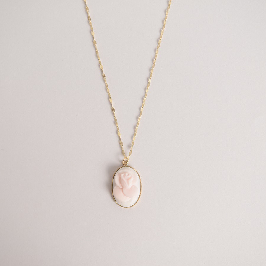 Cameo|バラ ネックレス[10K]