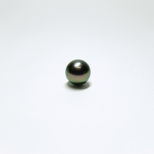 高品質パール】養殖黒蝶真珠ルース 9.0～10.0mm 両穴 1ピース D216 