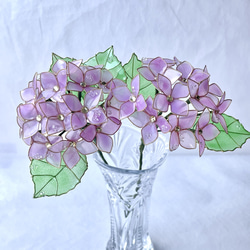 紫陽花(ライトピンク)２本セット 1枚目の画像