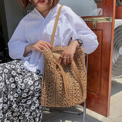 草編みバッグ トートバッグ ビーチバッグ 夏 春 おしゃれ レディース