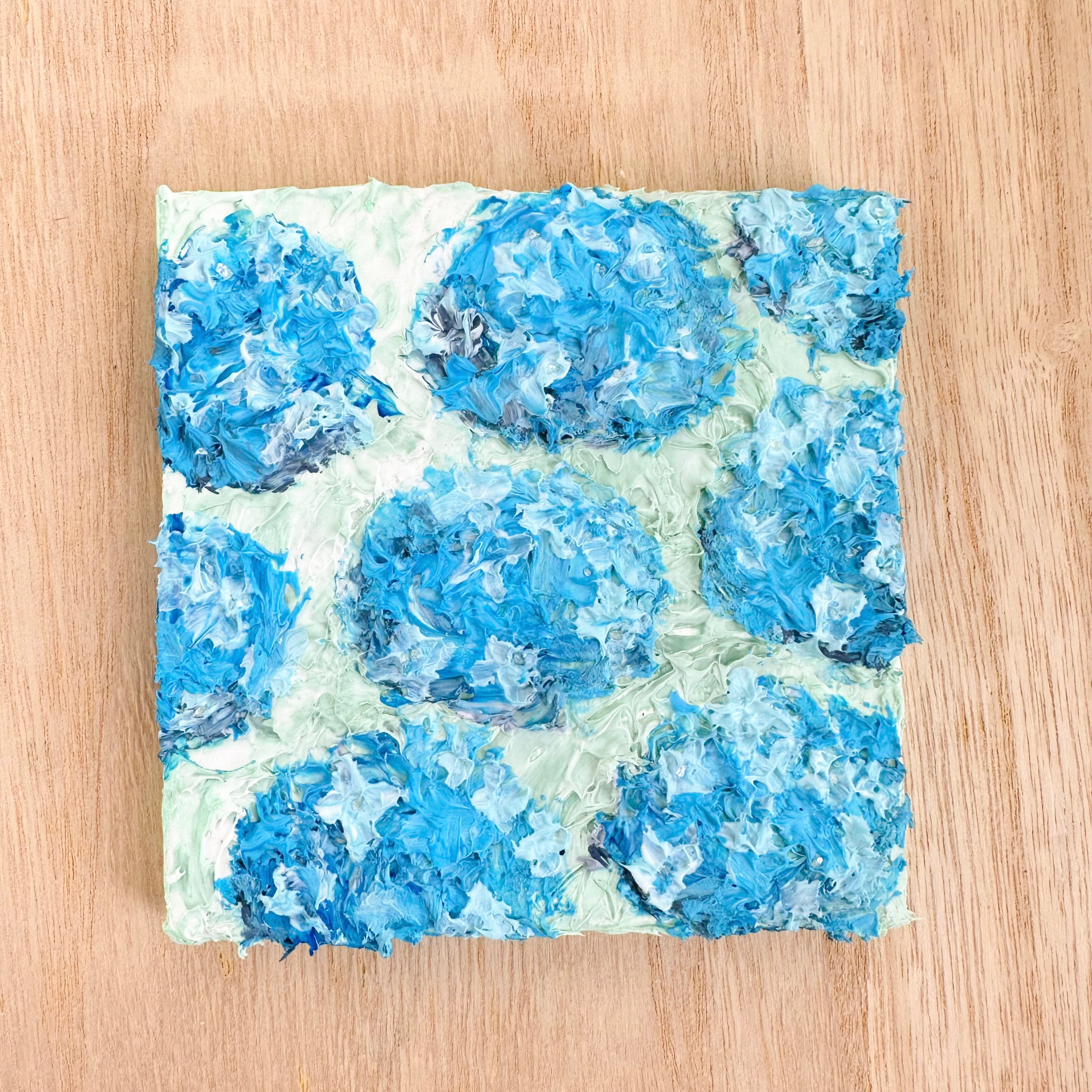 紫陽花 テクスチャーアート 絵画 日なたの窓 通販 15860620｜Creema