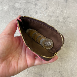 手のひらサイズのコインケース 　フラワー 8枚目の画像