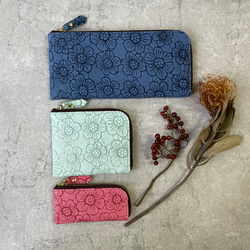 手のひらサイズのコインケース 　フラワー 12枚目の画像