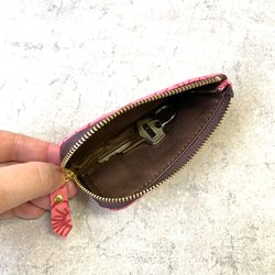 手のひらサイズのコインケース 　フラワー 10枚目の画像