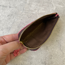 手のひらサイズのコインケース 　フラワー 7枚目の画像