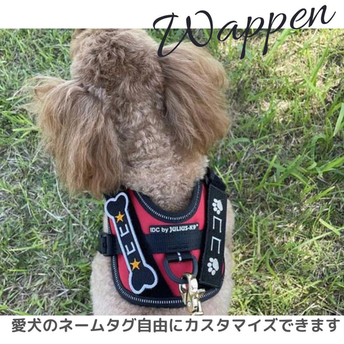 愛犬 ハーネスワッペン ネームタグ JULIUS-K9 ユリウスケーナイン