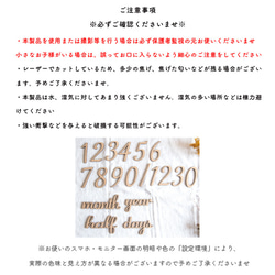 送料無料 レターバナー おしゃれ 木製 数字 マタニティフォト ニューボンフォト 100日 誕生日 ハーフバースデー 9枚目の画像