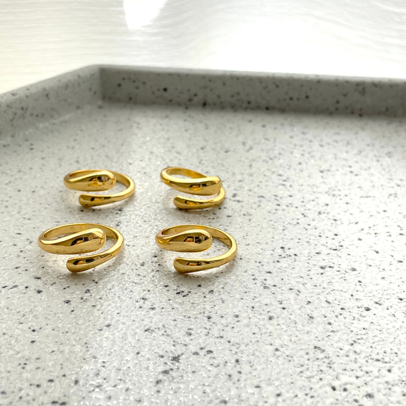 nuance ring ／ ニュアンスリング 変形リング ゴールドリング シルバーリング 指輪 セレクトアクセサリー 5枚目の画像