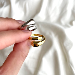 nuance ring ／ ニュアンスリング 変形リング ゴールドリング シルバーリング 指輪 セレクトアクセサリー 3枚目の画像