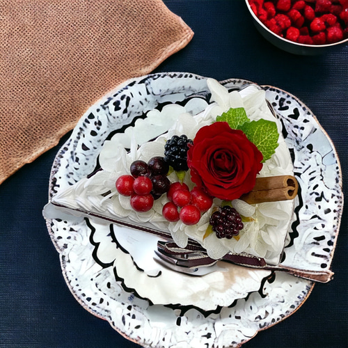 お花のショートケーキ~sweets collection~【プリザーブドフラワー