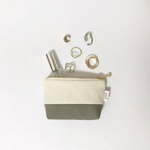 10cmファスナー：帆布の小さなポーチ ポーチ nuf 通販 15861107