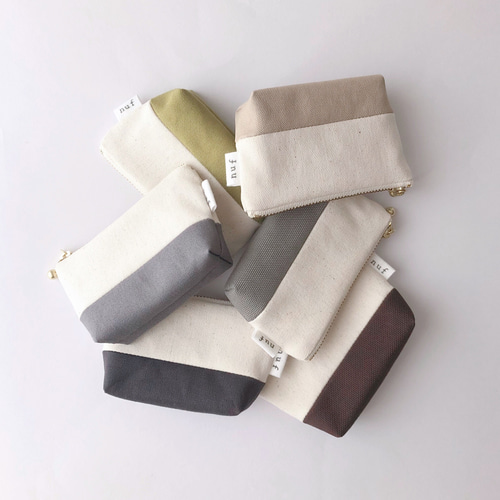 10cmファスナー：帆布の小さなポーチ ポーチ nuf 通販 15861107