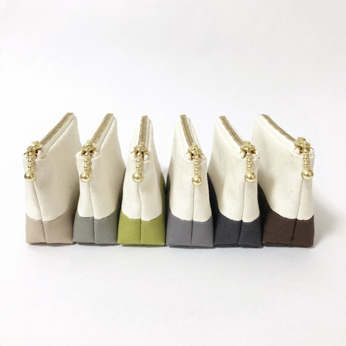 10cmファスナー：帆布の小さなポーチ ポーチ nuf 通販 15861107