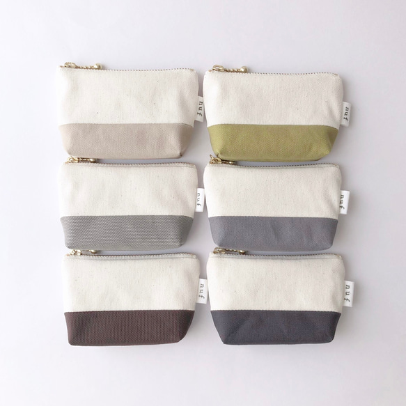 10cmファスナー：帆布の小さなポーチ ポーチ nuf 通販 15861107