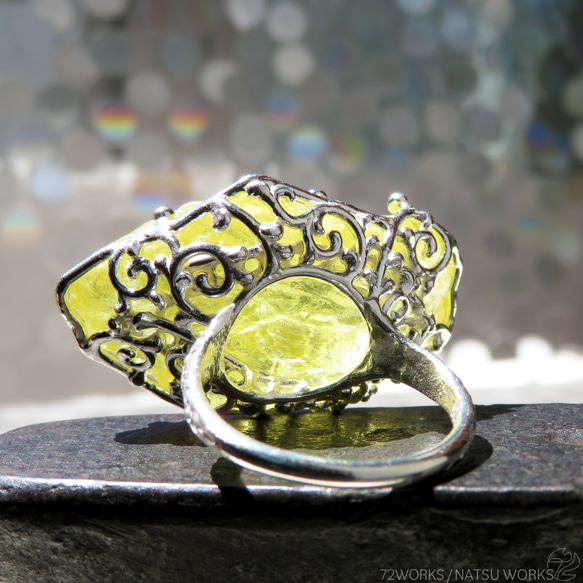 レモンクォーツ リング / Lemon Quartz Ring 7枚目の画像