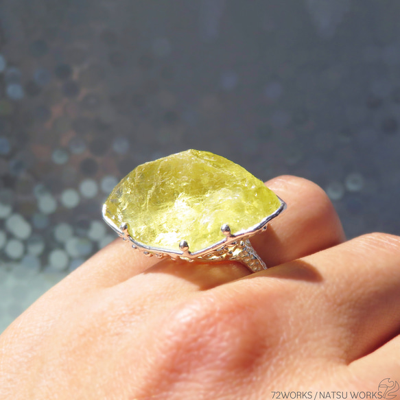 レモンクォーツ リング / Lemon Quartz Ring 6枚目の画像