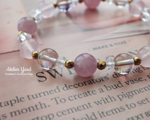 no.512「金銭、心の安定と自信」アメトリン、ローズクォーツのジェム