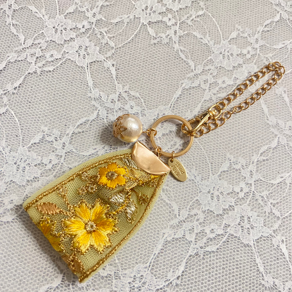 denimリボンタッセルチャーム No.355 ショルダーバッグ 