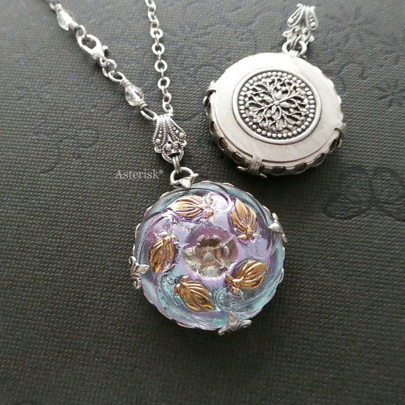 11になります　チェコガラスボタン　ヴィンテージ　ベア　希少カラー組含む 新商品！『ヴィンテージ チェコガラスボタン アンティーク