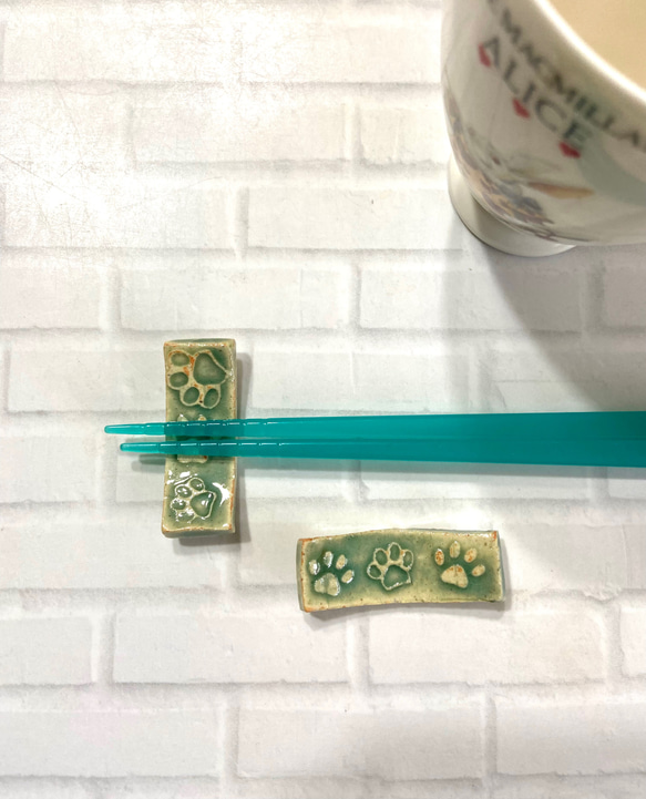 陶芸ハンドメイド肉球箸置き♪*ﾟ 箸・箸置き nekojin_tiles 通販