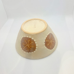 小鉢　茶ドット　陶器 4枚目の画像