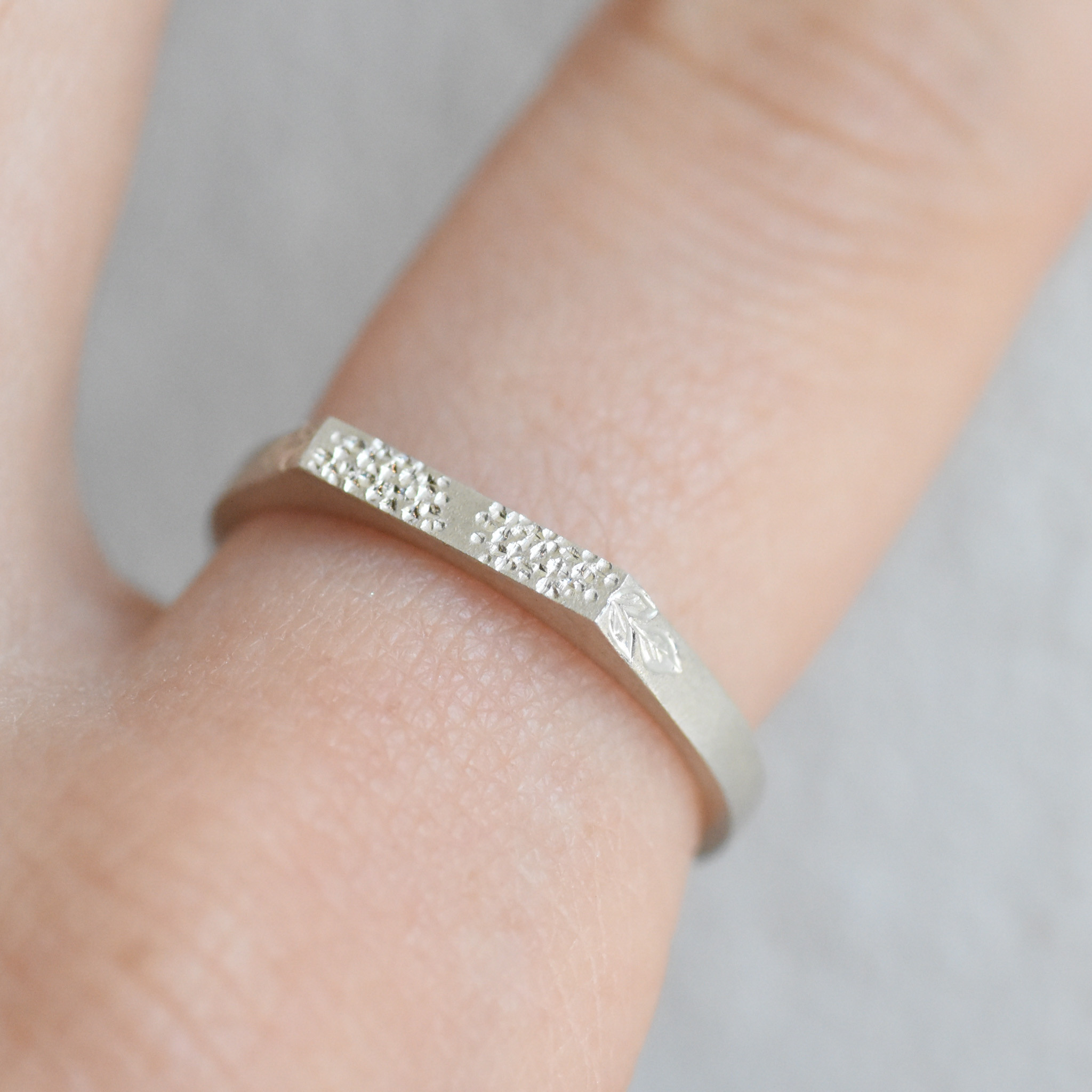 rectangleシグネットリング[紫陽花]