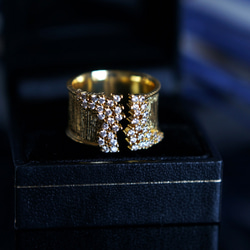 Champagne Bubble CZ Pave Cocktail Ring 6枚目の画像