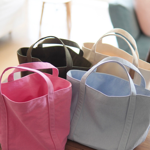 ♡洗えるバッグ！くたっと帆布トート♡たっぷりマチ トートバッグ