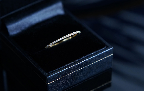 【Sterling Silver925】Moissanite Full Eternity Pave Ring 9枚目の画像