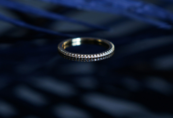 【Sterling Silver925】Moissanite Full Eternity Pave Ring 7枚目の画像