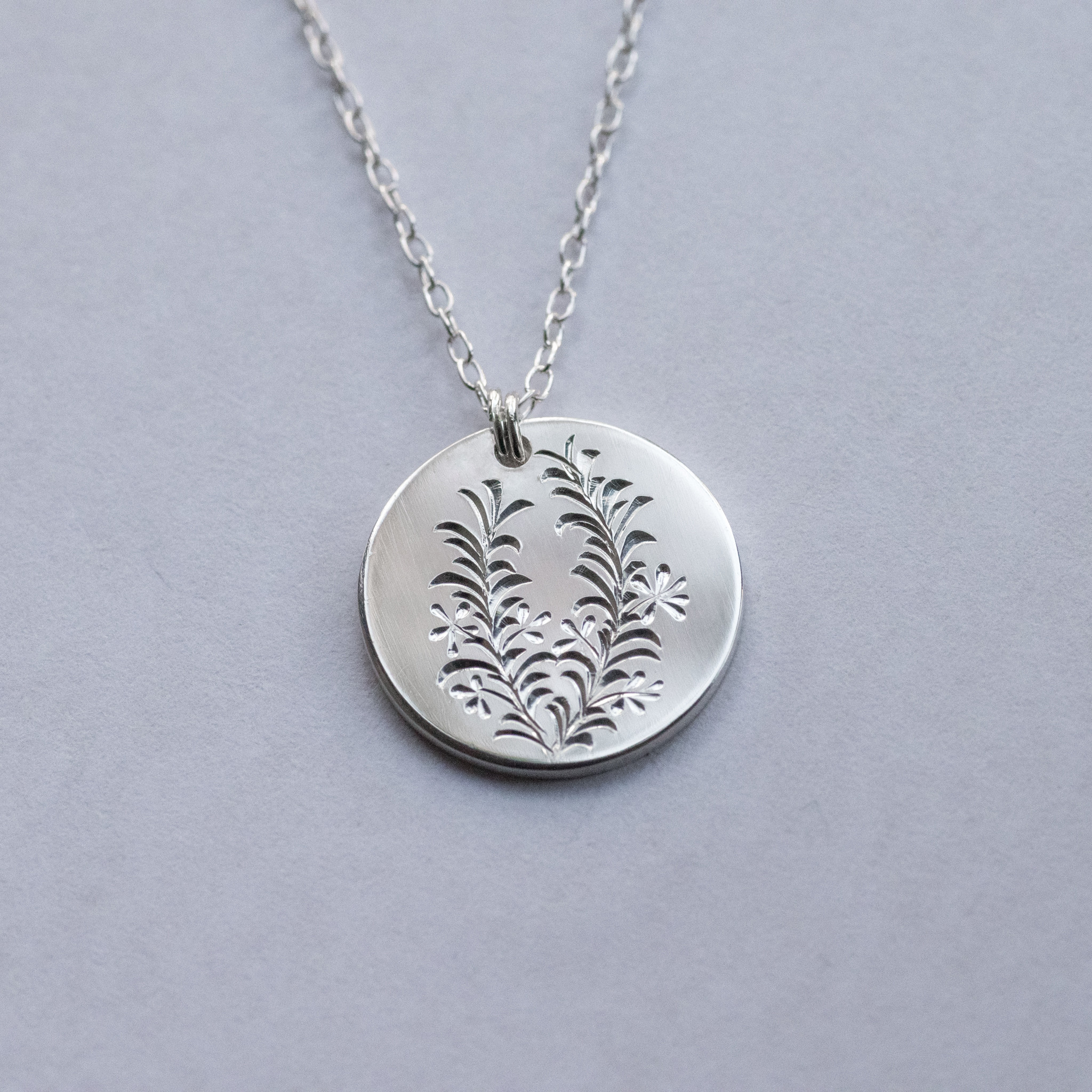 コインネックレス「ローズマリー」sv925