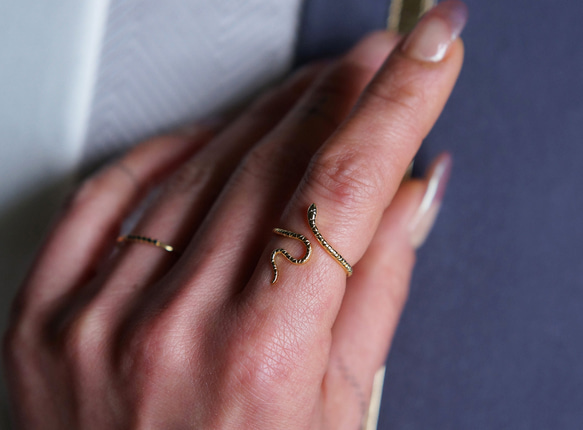 【Sterling Silver925】Mystical Snake Ring 10枚目の画像